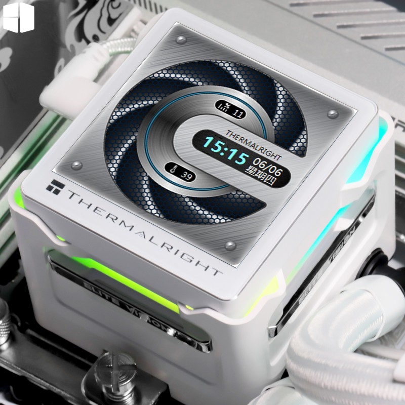 Thermalright Elite Vision 360 White ARGB Liquid Cooler 2.73 inch LCD Display 3x TL-K12 PWM Fans