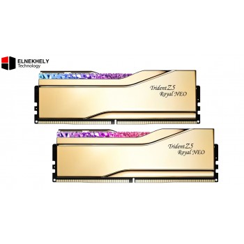 G.SKILL Trident Z5 Royal Neo DDR5 32GB (2x16GB) 8000MT/s CL38 Desktop Memory Kit – AMD EXPO Overclocking RAM, Gold Heatspreader, 1.45V High-Performance UDIMM