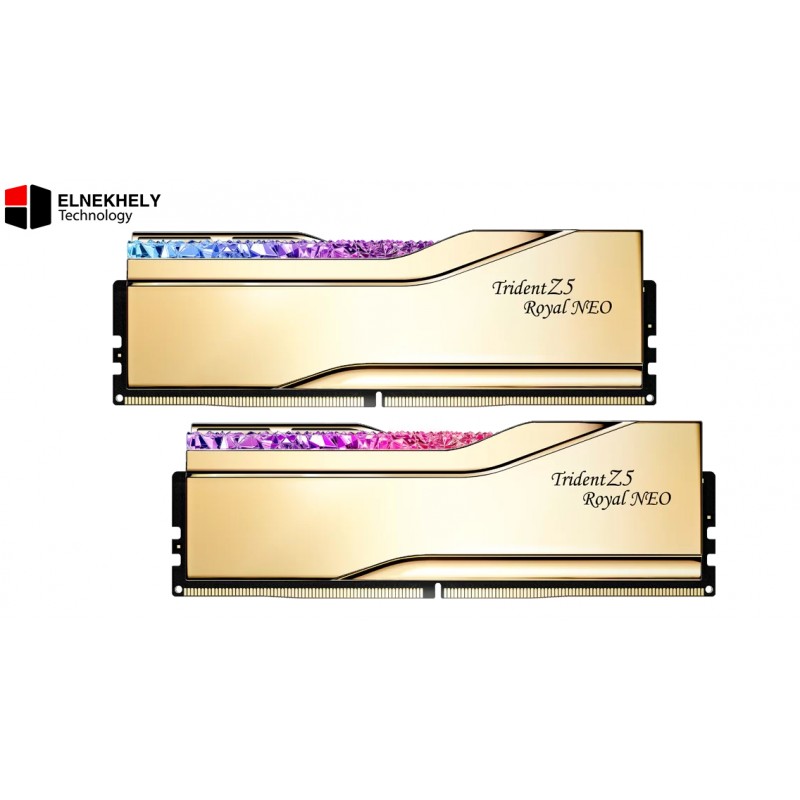 G.SKILL Trident Z5 Royal Neo DDR5 32GB (2x16GB) 8000MT/s CL38 Desktop Memory Kit – AMD EXPO Overclocking RAM, Gold Heatspreader, 1.45V High-Performance UDIMM