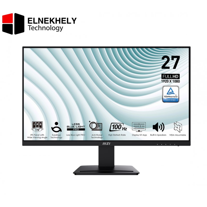 Msi Pro MP273A 27 Inch FHD 100Hz 1Ms IPS Monitor - Pro MP273A