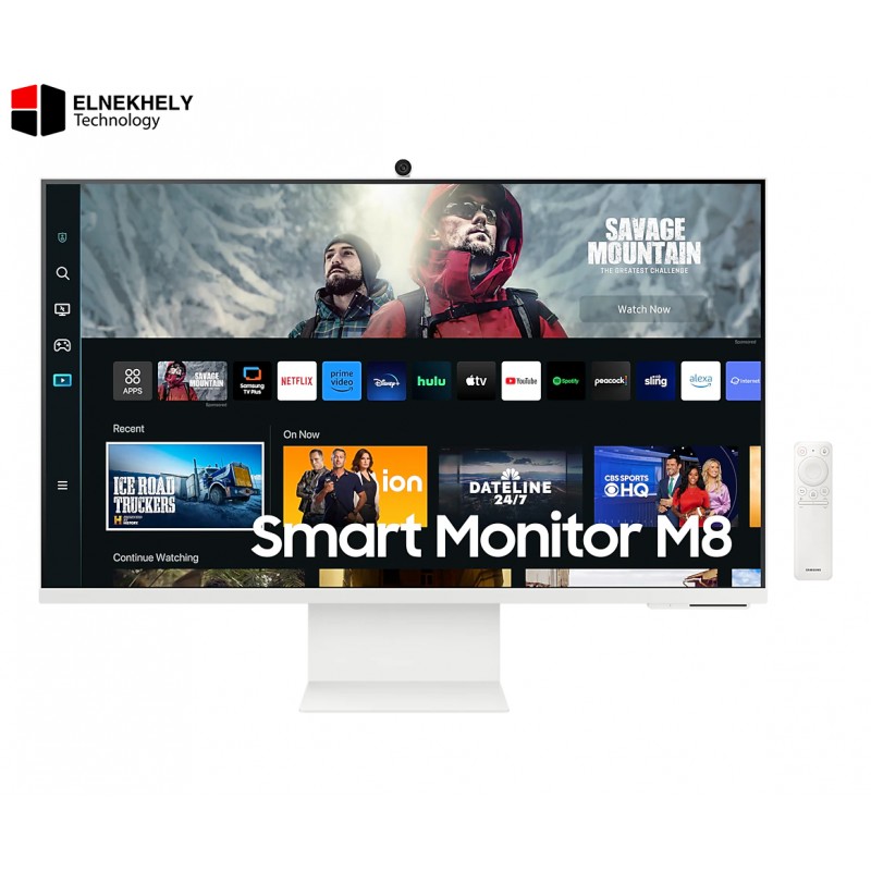 Samsung M8 CM801 Smart 32 Inch 4K UHD Monitor – VA, 60Hz, HDR10+, USB-C 65W, SlimFit Webcam, Speakers, Warm White Samsung M8 CM801 Smart 32 Inch 4K UHD Monitor – VA, 60Hz, HDR10+, USB-C 65W, SlimFit Webcam, Speakers, Warm White