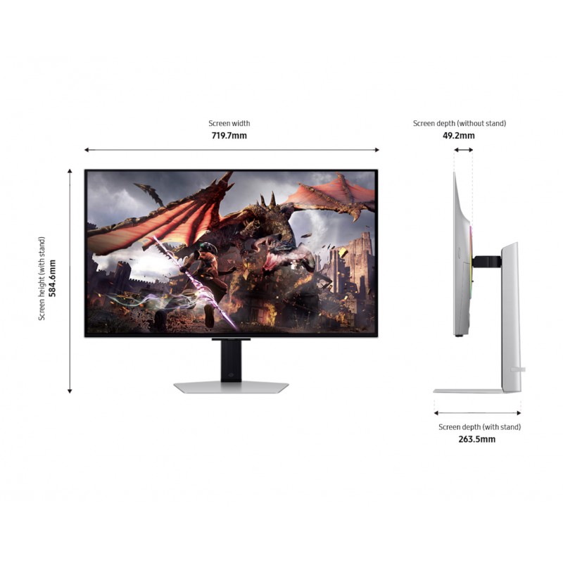 SAMSUNG ODYSSEY OLED G8 G80SD 32 inch 4K UHD 240Hz 0.03ms OLED Gaming Monitor SAMSUNG ODYSSEY OLED G8 G80SD 32 inch 4K UHD 240Hz 0.03ms OLED Gaming Monitor