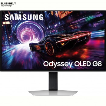 Samsung Odyssey OLED G8 G81SF 27 Inch 4K UHD QD-OLED Gaming Monitor – 240Hz, 0.03ms, FreeSync Premium Pro, Silver