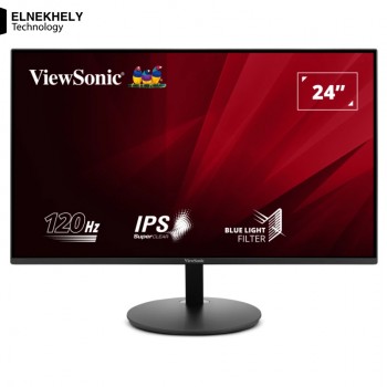 Viewsonic VA24E1-H 24 Inch Full HD 1080p Monitor – 120Hz Refresh Rate, 5ms Response, Eye Care Technology, HDMI & VGA Connectivity, Slim Bezel Design for Home & Office