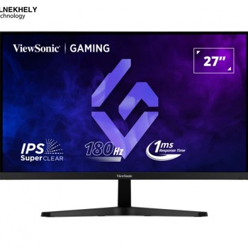 ViewSonic VX27G1-HD 27 Inch FHD 180Hz Gaming Monitor – IPS Panel, 1ms Response Time, FreeSync Compatible, HDR Support, Eye Care Technology, HDMI×2 & DisplayPort×1