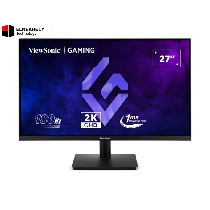 ViewSonic VX27G1-2K 27 Inch 2K QHD 180Hz Gaming Monitor – IPS Panel, 1ms MPRT, FreeSync Premium & G-Sync Compatible, HDR10, Eye Care Technology, HDMI 2.0×2 & DisplayPort 1.4×1