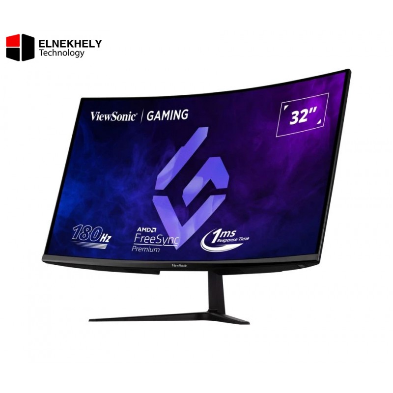 ViewSonic VX3218C-2K 32 inch QHD 180Hz 1500R Curved Gaming Monitor - 2560x1440, 1ms MPRT, VA Panel, HDR10, FreeSync Premium