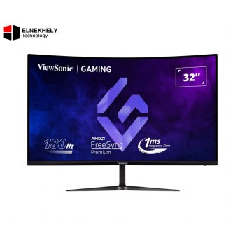 ViewSonic VX3218C-2K 32 inch QHD 180Hz 1500R Curved Gaming Monitor - 2560x1440, 1ms MPRT, VA Panel, HDR10, FreeSync Premium