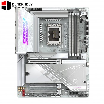 GIGABYTE Z890 AORUS PRO ICE – ATX Motherboard for Intel Core Ultra (Series 2), LGA 1851, DDR5, 5x M.2, PCIe 5.0, Thunderbolt 4, Wi-Fi 7, 5GbE LAN, EZ-Latch