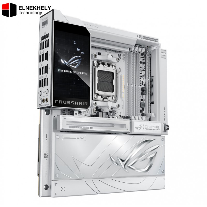 ASUS ROG Crosshair X870E Glacial E-ATX Motherboard – Dual USB4, Wi-Fi 7, Dual 10Gb LAN ASUS ROG Crosshair X870E Glacial E-ATX Motherboard – Dual USB4, Wi-Fi 7, Dual 10Gb LAN