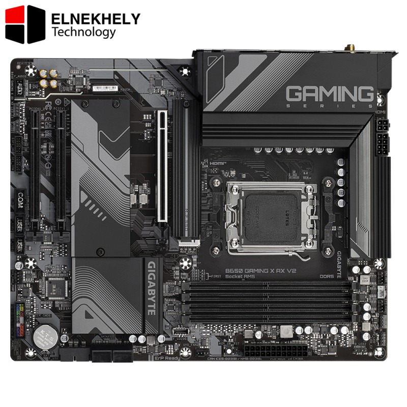 GIGABYTE B650 Gaming X AX V2 (rev. 1.0) AM5 LGA 1718 AMD B650 ATX DDR5, Triple M.2, PCIe 5.0, USB 3.2 Gen2x2 Type-C, AMD Wi-Fi 6E, Realtek 2.5GbE LAN GIGABYTE B650 Gaming X AX V2 (rev. 1.0) AM5 LGA 1718 AMD B650 ATX DDR5, Triple M.2, PCIe 5.0, USB 3.2 Gen2x2 Type-C, AMD Wi-Fi 6E, Realtek 2.5GbE LAN