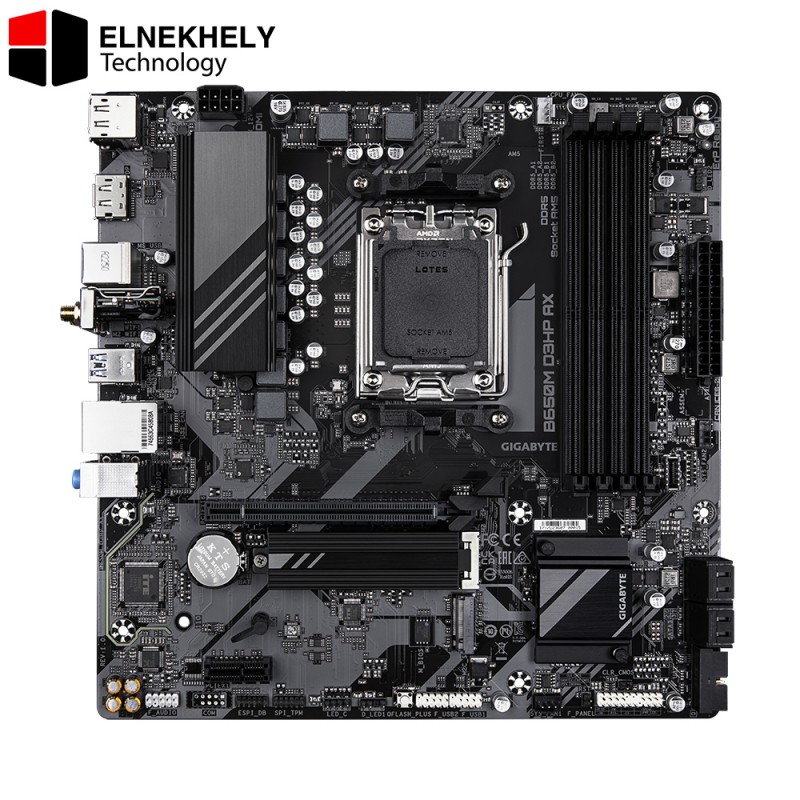 GIGABYTE B650M D3HP AX (Rev. 1.x) – AM5 DDR5 Micro‑ATX Motherboard with Wi‑Fi 6E, PCIe 4.0, USB 3.2, 2.5GbE LAN, HDMI/DP – Supports Ryzen 7000/8000/9000 GIGABYTE B650M D3HP AX (Rev. 1.x) – AM5 DDR5 Micro‑ATX Motherboard with Wi‑Fi 6E, PCIe 4.0, USB 3.2, 2.5GbE LAN, HDMI/DP – Supports Ryzen 7000/8000/9000