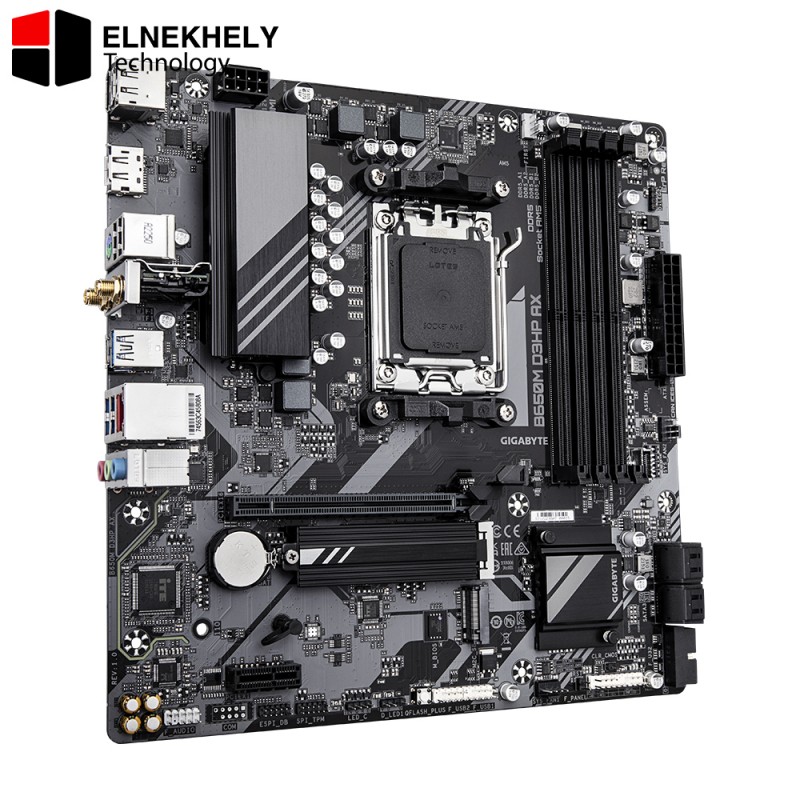 GIGABYTE B650M D3HP AX (Rev. 1.x) – AM5 DDR5 Micro‑ATX Motherboard with Wi‑Fi 6E, PCIe 4.0, USB 3.2, 2.5GbE LAN, HDMI/DP – Supports Ryzen 7000/8000/9000 GIGABYTE B650M D3HP AX (Rev. 1.x) – AM5 DDR5 Micro‑ATX Motherboard with Wi‑Fi 6E, PCIe 4.0, USB 3.2, 2.5GbE LAN, HDMI/DP – Supports Ryzen 7000/8000/9000