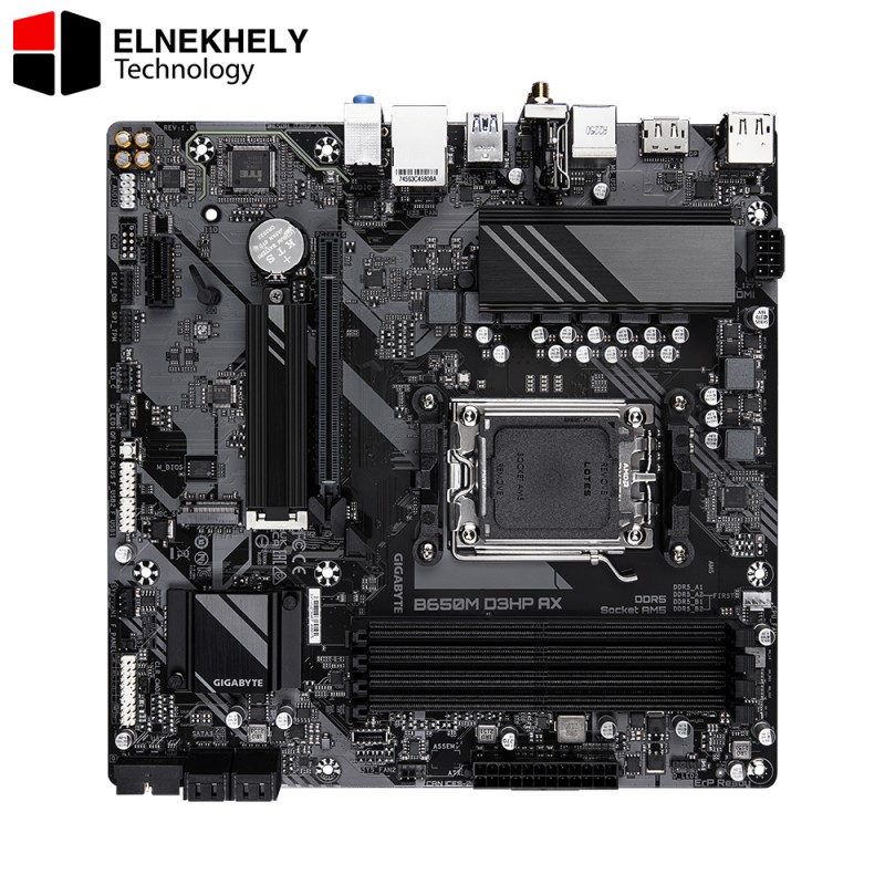 GIGABYTE B650M D3HP AX (Rev. 1.x) – AM5 DDR5 Micro‑ATX Motherboard with Wi‑Fi 6E, PCIe 4.0, USB 3.2, 2.5GbE LAN, HDMI/DP – Supports Ryzen 7000/8000/9000 GIGABYTE B650M D3HP AX (Rev. 1.x) – AM5 DDR5 Micro‑ATX Motherboard with Wi‑Fi 6E, PCIe 4.0, USB 3.2, 2.5GbE LAN, HDMI/DP – Supports Ryzen 7000/8000/9000