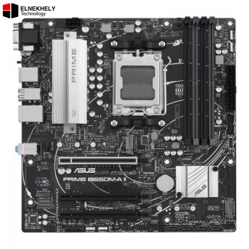 ASUS PRIME B650M-A II-CSM Micro-ATX Motherboard – DDR5, PCIe 5.0 M.2, 2.5Gb Ethernet, DisplayPort, HDMI, VGA, Rear USB 3.2 Gen 2, Front USB 3.2 Gen 1 Type-C, BIOS FlashBack, Aura Sync