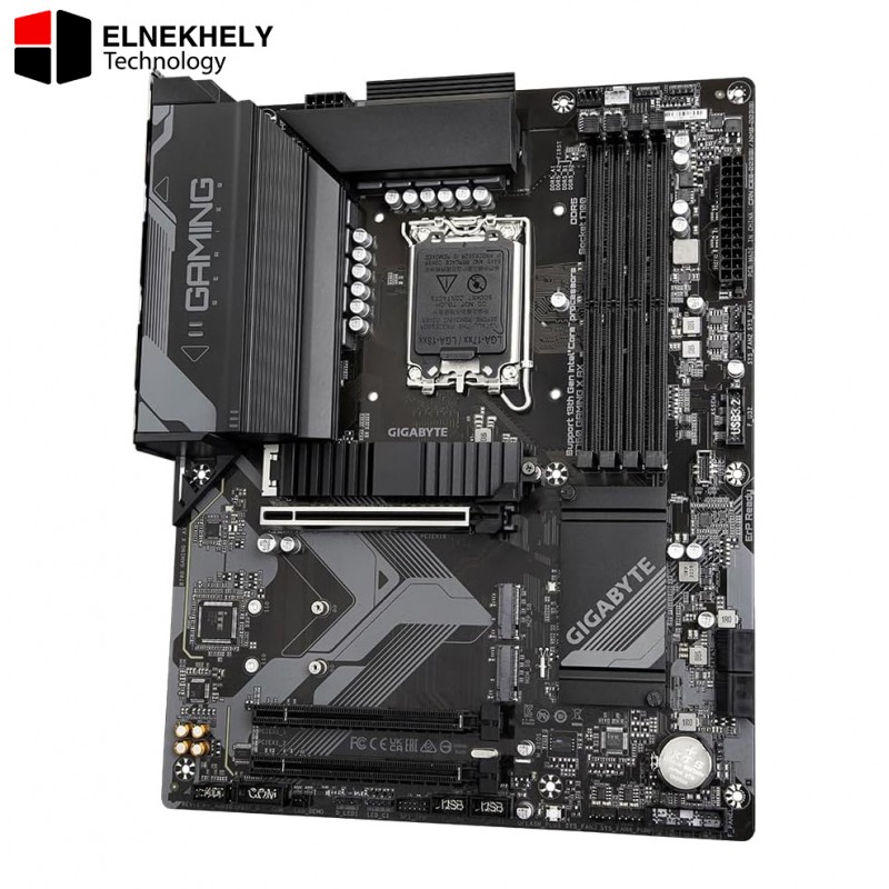 GIGABYTE B760 GAMING X AX Motherboard – LGA1700, DDR5, PCIe 4.0, Wi-Fi 6E, Bluetooth 5.3, 2.5GbE LAN, Triple M.2, HDMI/DP, for Intel 12th–14th Gen GIGABYTE B760 GAMING X AX Motherboard – LGA1700, DDR5, PCIe 4.0, Wi-Fi 6E, Bluetooth 5.3, 2.5GbE LAN, Triple M.2, HDMI/DP, for Intel 12th–14th Gen