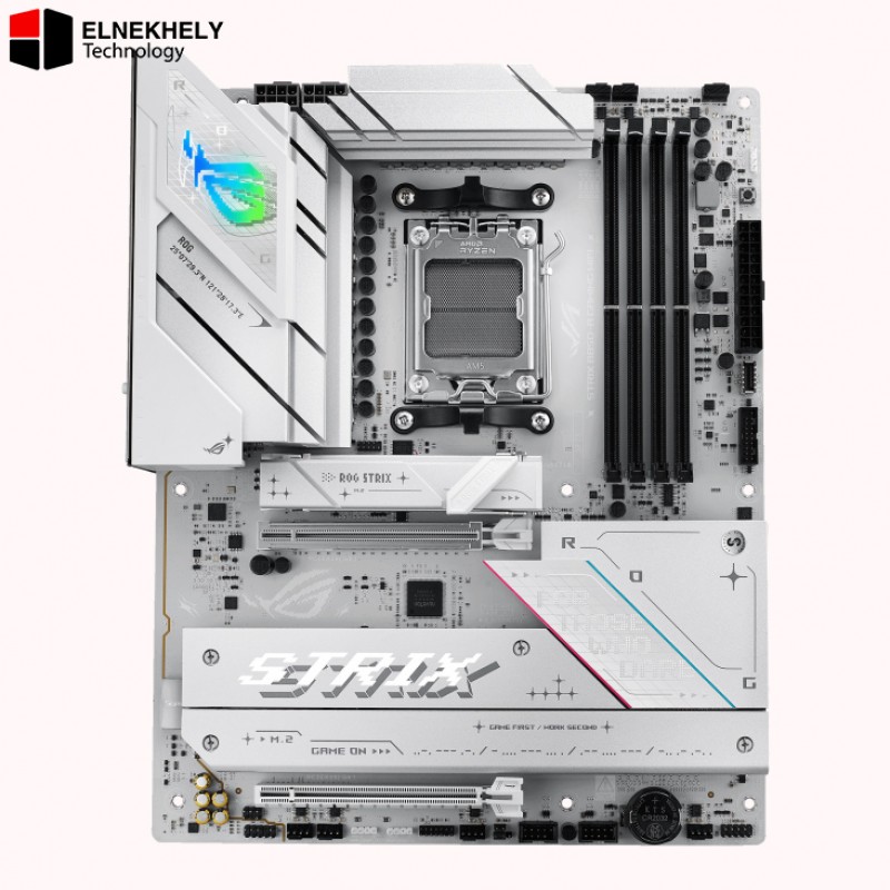 ASUS ROG Strix B850-A Gaming WiFi AMD AM5 B850 ATX Motherboard 14+2+2 Power Stages, DDR5 AEMP, 2.5G LAN, WiFi 7 with Q-Antenna, 4X M.2, PCIe® 5.0, USB 20Gbps Type-C, AI Networking II, ASUS AI Advisor ASUS ROG Strix B850-A Gaming WiFi AMD AM5 B850 ATX Motherboard 14+2+2 Power Stages, DDR5 AEMP, 2.5G LAN, WiFi 7 with Q-Antenna, 4X M.2, PCIe® 5.0, USB 20Gbps Type-C, AI Networking II, ASUS AI Advisor