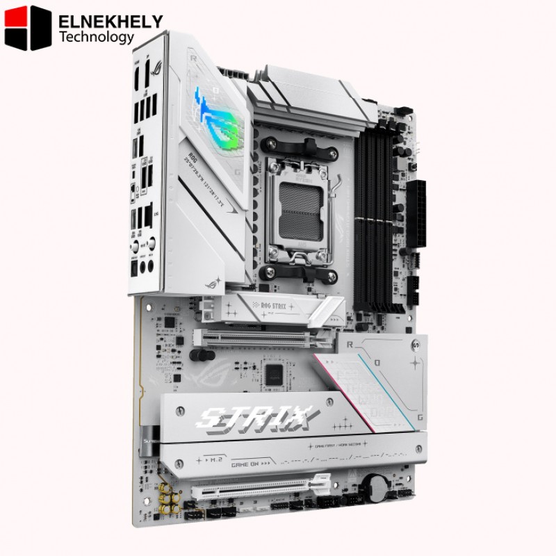 ASUS ROG Strix B850-A Gaming WiFi AMD AM5 B850 ATX Motherboard 14+2+2 Power Stages, DDR5 AEMP, 2.5G LAN, WiFi 7 with Q-Antenna, 4X M.2, PCIe® 5.0, USB 20Gbps Type-C, AI Networking II, ASUS AI Advisor ASUS ROG Strix B850-A Gaming WiFi AMD AM5 B850 ATX Motherboard 14+2+2 Power Stages, DDR5 AEMP, 2.5G LAN, WiFi 7 with Q-Antenna, 4X M.2, PCIe® 5.0, USB 20Gbps Type-C, AI Networking II, ASUS AI Advisor