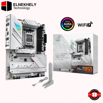 ASUS ROG Strix B850-A Gaming WiFi AMD AM5 B850 ATX Motherboard 14+2+2 Power Stages, DDR5 AEMP, 2.5G LAN, WiFi 7 with Q-Antenna, 4X M.2, PCIe® 5.0, USB 20Gbps Type-C, AI Networking II, ASUS AI Advisor
