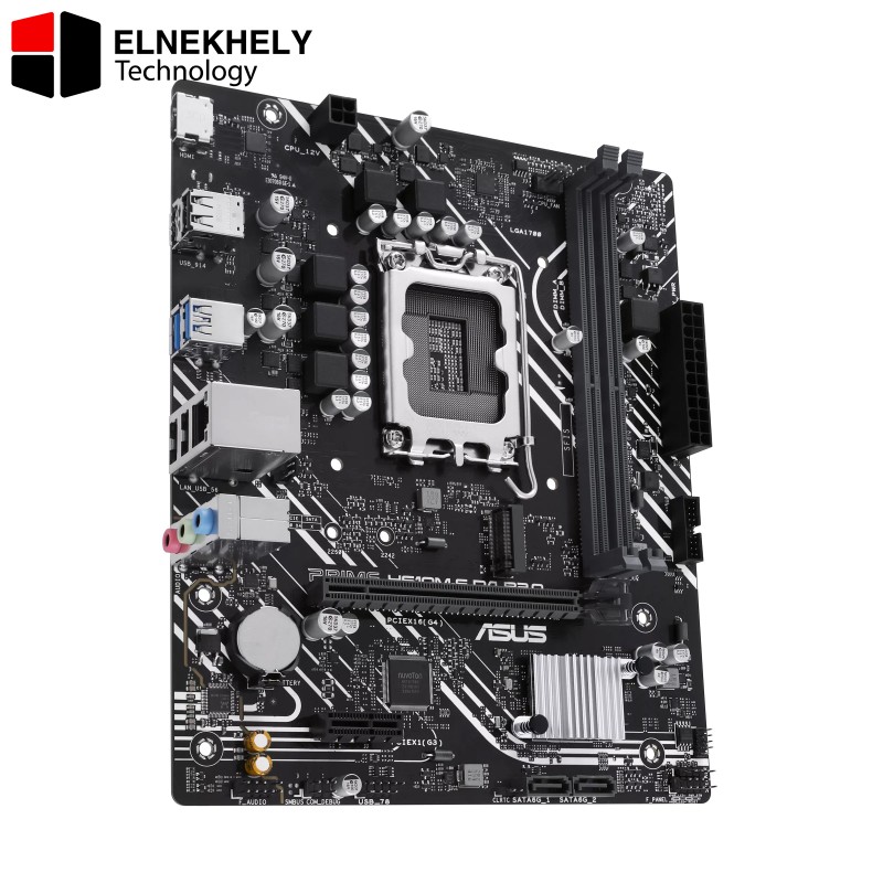 ASUS PRIME H610M-F D4 R2.0 LGA 1700 Micro-ATX Motherboard – Supports Intel 12th, 13th & 14th Gen CPUs, PCIe 4.0, Dual DDR4 Slots, M.2 Slot, SATA 6Gbps, Realtek 1Gb LAN, HDMI, USB 5Gbps Ports ASUS PRIME H610M-F D4 R2.0 LGA 1700 Micro-ATX Motherboard – Supports Intel 12th, 13th & 14th Gen CPUs, PCIe 4.0, Dual DDR4 Slots, M.2 Slot, SATA 6Gbps, Realtek 1Gb LAN, HDMI, USB 5Gbps Ports