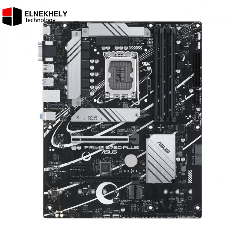 ASUS Prime B760-PLUS ATX Motherboard – Intel B760, LGA 1700, DDR5, PCIe 5.0, 3x M.2 PCIe 4.0, 2.5Gb LAN, USB 3.2 Gen2x2 Type-C, HDMI, VGA, DisplayPort, Aura Sync, Thunderbolt (USB4) Support ASUS Prime B760-PLUS ATX Motherboard – Intel B760, LGA 1700, DDR5, PCIe 5.0, 3x M.2 PCIe 4.0, 2.5Gb LAN, USB 3.2 Gen2x2 Type-C, HDMI, VGA, DisplayPort, Aura Sync, Thunderbolt (USB4) Support