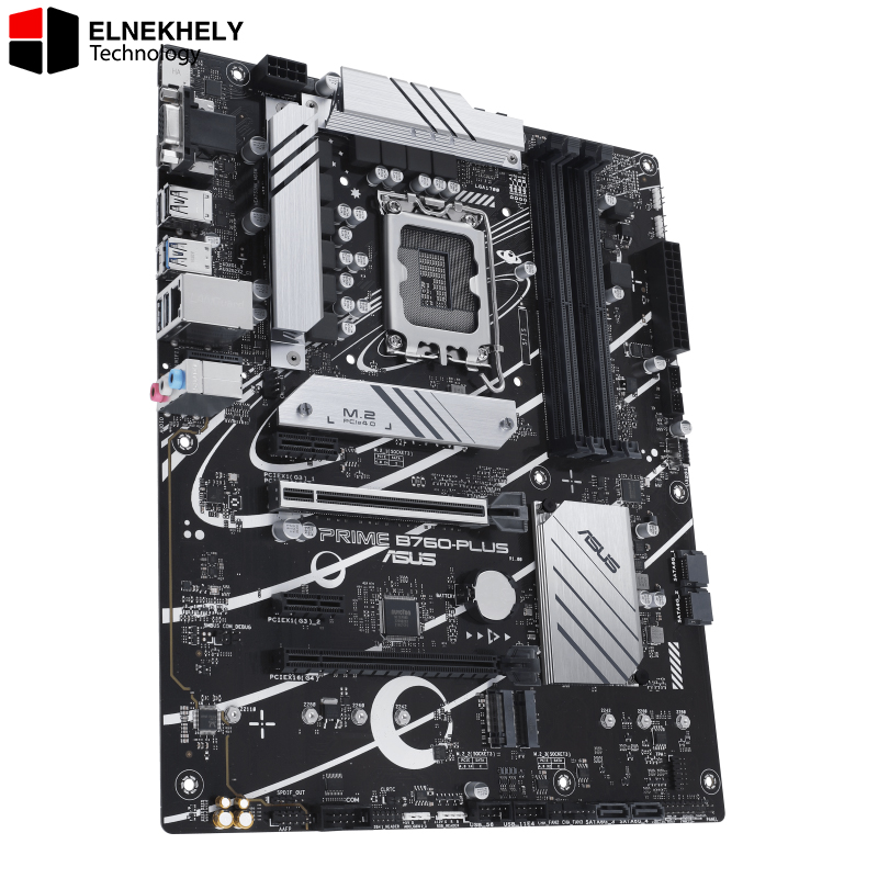 ASUS Prime B760-PLUS ATX Motherboard – Intel B760, LGA 1700, DDR5, PCIe 5.0, 3x M.2 PCIe 4.0, 2.5Gb LAN, USB 3.2 Gen2x2 Type-C, HDMI, VGA, DisplayPort, Aura Sync, Thunderbolt (USB4) Support ASUS Prime B760-PLUS ATX Motherboard – Intel B760, LGA 1700, DDR5, PCIe 5.0, 3x M.2 PCIe 4.0, 2.5Gb LAN, USB 3.2 Gen2x2 Type-C, HDMI, VGA, DisplayPort, Aura Sync, Thunderbolt (USB4) Support