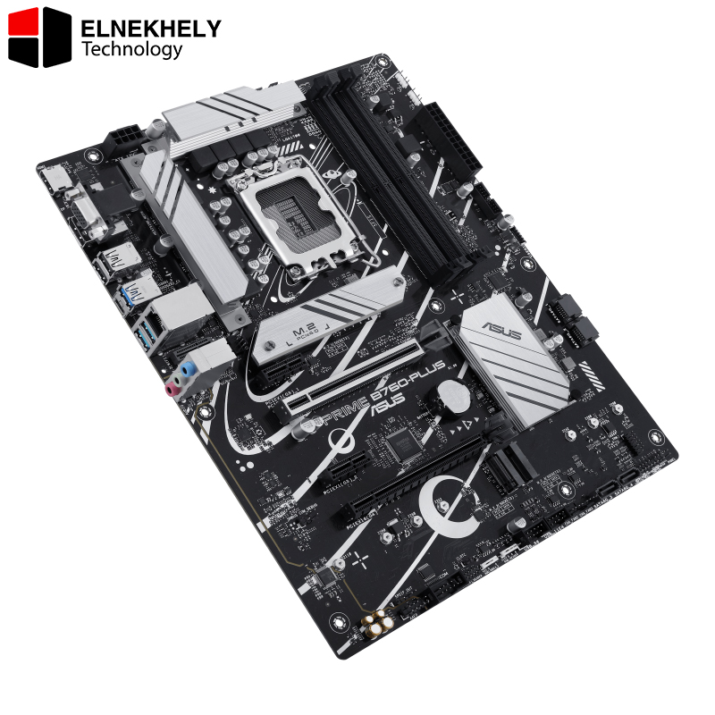 ASUS Prime B760-PLUS ATX Motherboard – Intel B760, LGA 1700, DDR5, PCIe 5.0, 3x M.2 PCIe 4.0, 2.5Gb LAN, USB 3.2 Gen2x2 Type-C, HDMI, VGA, DisplayPort, Aura Sync, Thunderbolt (USB4) Support ASUS Prime B760-PLUS ATX Motherboard – Intel B760, LGA 1700, DDR5, PCIe 5.0, 3x M.2 PCIe 4.0, 2.5Gb LAN, USB 3.2 Gen2x2 Type-C, HDMI, VGA, DisplayPort, Aura Sync, Thunderbolt (USB4) Support