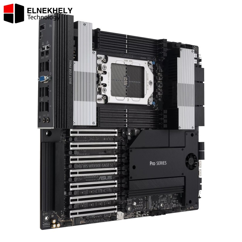 AMD sTR5 EEB Workstation Motherboard – 7×PCIe 5.0 x16 Slots, Multi-GPU Support, 32+3+3+3 Power Stage, CPU & Memory Overclock Ready, 4×PCIe 5.0 M.2 Slots, Dual 10Gb LAN, PCIe Q-Release Slim