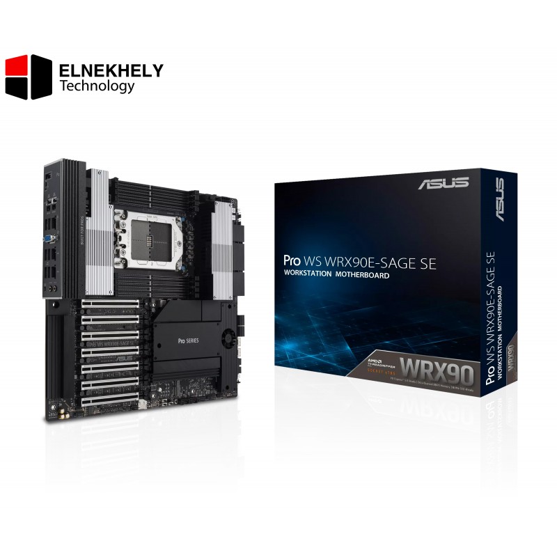 ASUS PRO WS WRX90E-SAGE SE Workstation Motherboard – AMD sTR5 Socket, 8-Channel DDR5 ECC, 6x PCIe 5.0 x16, Intel Dual 10GbE ASUS PRO WS WRX90E-SAGE SE Workstation Motherboard – AMD sTR5 Socket, 8-Channel DDR5 ECC, 6x PCIe 5.0 x16, Intel Dual 10GbE
