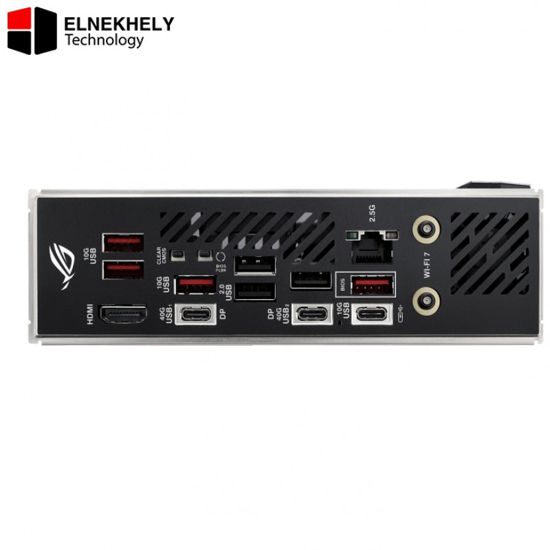 ASUS ROG STRIX X870-I GAMING WIFI AMD AM5 X870 Mini ITX motherboard 10+2+1 power stages, Dynamic OC Switcher, Core Flex, DDR5 AEMP, WiFi7, 2x M.2, PCIe®5.0, Q-Release Slim, USB4, AI OCing & Networking ASUS ROG STRIX X870-I GAMING WIFI AMD AM5 X870 Mini ITX motherboard 10+2+1 power stages, Dynamic OC Switcher, Core Flex, DDR5 AEMP, WiFi7, 2x M.2, PCIe®5.0, Q-Release Slim, USB4, AI OCing & Networking