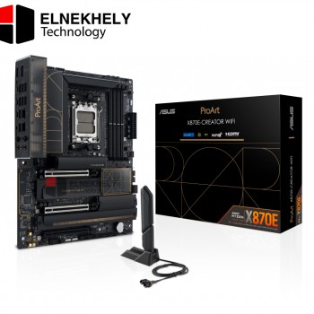 ASUS ProArt X870E-CREATOR WIFI AMD AM5 ATX Motherboard – Dual USB4, Marvell 10Gb & Intel 2.5Gb LAN, Wi-Fi 7, Dual PCIe 5.0 x16