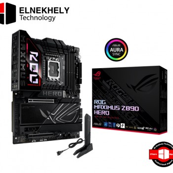 ASUS ROG Maximus Z890 Hero Intel® Z890 LGA 1851 ATX Motherboard, Advanced AI PC-Ready, 22+2+1+2 Stages, DDR5, WiFi 7, 3X PCIe® 5.0 M.2, Thunderbolt™ 4, USB Type-C®, AI Overclocking/Cooling/Networking