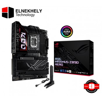 ASUS ROG Maximus Z890 Hero Intel® Z890 LGA 1851 ATX Motherboard, Advanced AI PC-Ready, 22+2+1+2 Stages, DDR5, WiFi 7, 3X PCIe® 5.0 M.2, Thunderbolt™ 4, USB Type-C®, AI Overclocking/Cooling/Networking