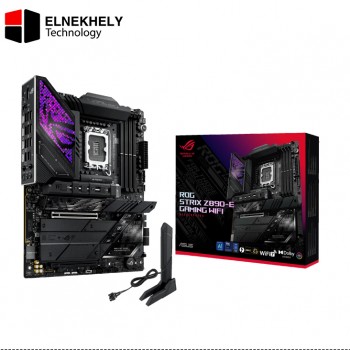 ASUS ROG Strix Z890-E Gaming WiFi Intel® Z890 LGA 1851 ATX Motherboard, Advanced AI PC-Ready, 18+2+1+2 Stages, DDR5, WiFi 7, 7X M.2, Thunderbolt™ 4, USB Type-C®, AI Overclocking, Cooling & Networking