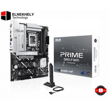 ASUS PRIME Z890-P WIFI Z890 LGA 1851 ATX motherboard, Intel Core™ Ultra Series 2 Ready, Advanced AI PC-ready, 14+1+1+2 power stage, DDR5, PCIe® 5.0, Thunderbolt™ 4 USB Type-C®, 4x M.2, Wi-Fi 7, 2.5Gb