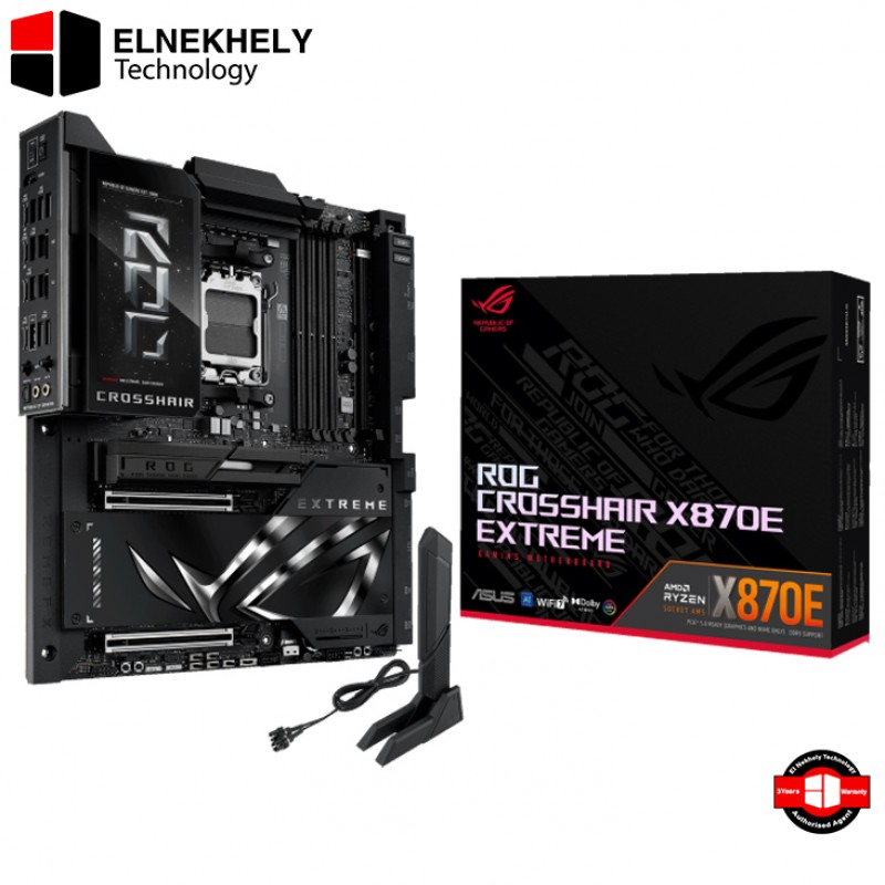 ROG CROSSHAIR X870E EXTREME Motherboard – AM5 Socket, Supports Ryzen 7000/8000/9000 Series, DDR5 up to 256GB, PCIe 5.0, USB4, WiFi 7, E-ATX Form Factor