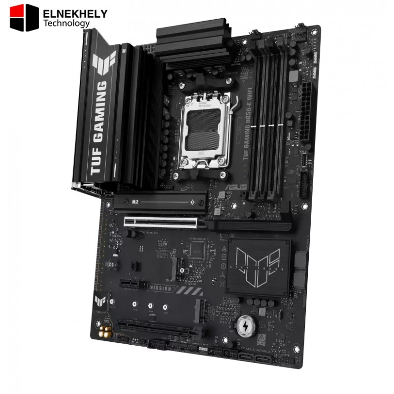 ASUS TUF GAMING B850-E WIFI Motherboard – AM5 Socket, DDR5 Support, PCIe 5.0, Wi-Fi 6E, Robust Power Design, Military-Grade Components & Advanced Cooling for Next-Gen AMD Ryzen CPUs