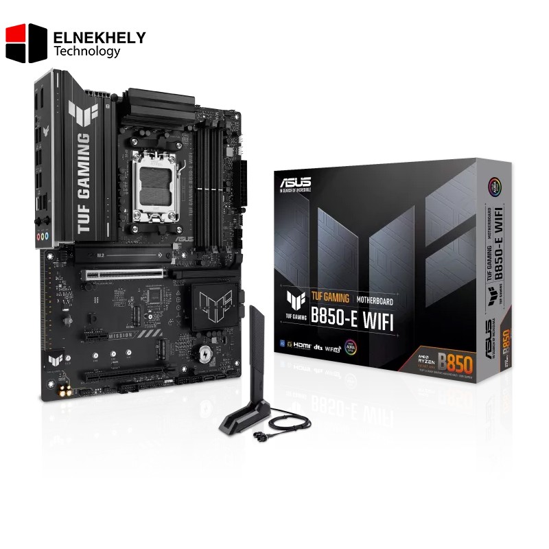 ASUS TUF GAMING B850-E WIFI Motherboard – AM5 Socket, DDR5 Support, PCIe 5.0, Wi-Fi 6E, Robust Power Design, Military-Grade Components & Advanced Cooling for Next-Gen AMD Ryzen CPUs