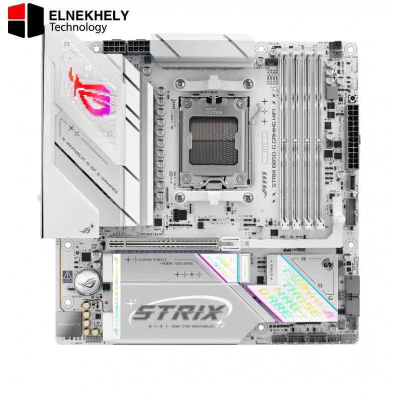 ASUS ROG STRIX B850-G GAMING WIFI AM5 ATX Motherboard – Ryzen 9000/8000/7000 Series Support, DDR5, PCIe 5.0, WiFi 6E, USB 3.2 Gen 2x2, 4x DIMM Slots, 192GB Max Memory, M.2 Heatsinks, Aura Sync RGB