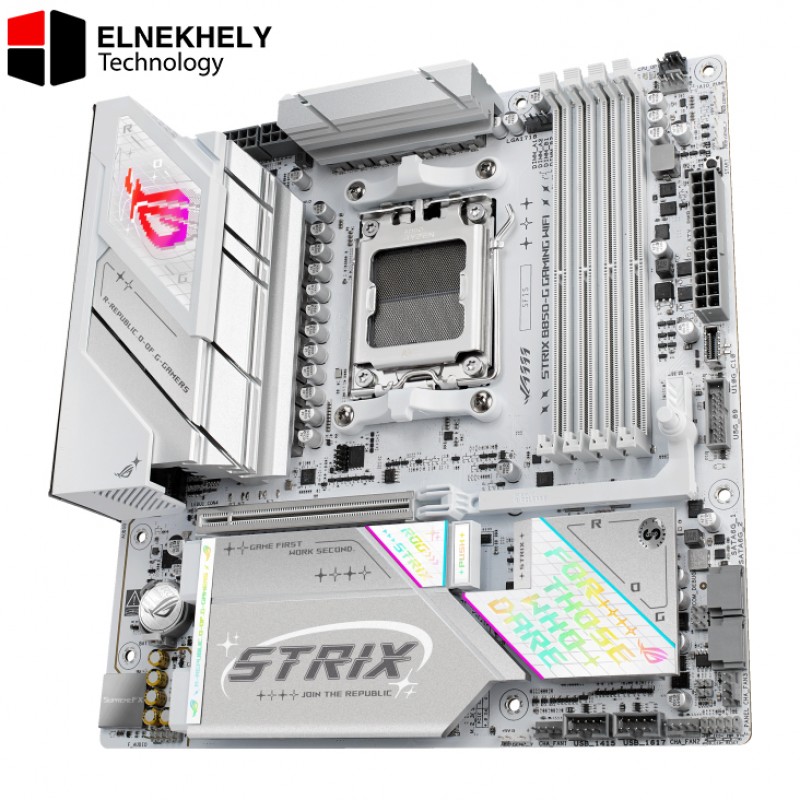 ASUS ROG STRIX B850-G GAMING WIFI AM5 ATX Motherboard – Ryzen 9000/8000/7000 Series Support, DDR5, PCIe 5.0, WiFi 6E, USB 3.2 Gen 2x2, 4x DIMM Slots, 192GB Max Memory, M.2 Heatsinks, Aura Sync RGB