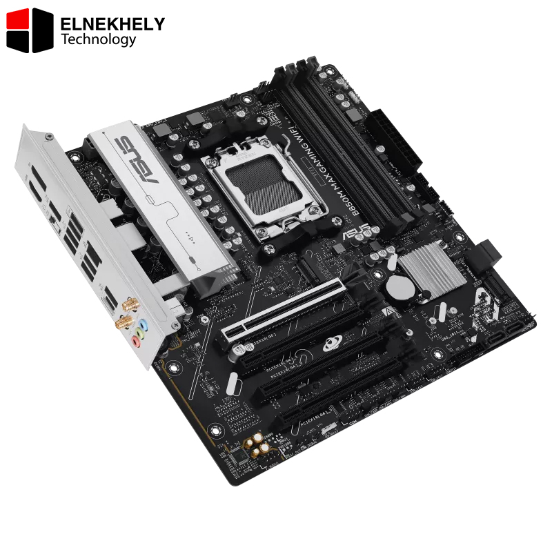 ASUS B850M MAX GAMING WIFI mATX AM5 Socket, DDR5 8000+ OC, PCIe 5.0, and Integrated WiFi 6 Motherboard