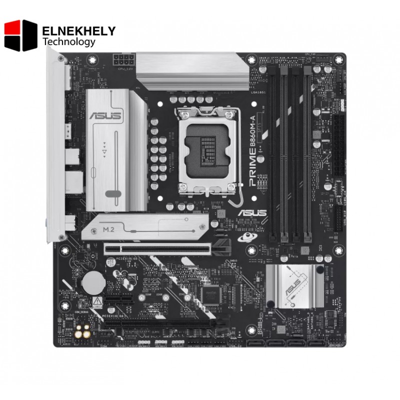 ASUS PRIME B860M-A-CSM Micro-ATX Motherboard – Intel LGA1700, DDR5 Support, PCIe 5.0, M.2 Slots, 2.5Gb LAN, USB 3.2 Gen 2, Business-Class Reliability