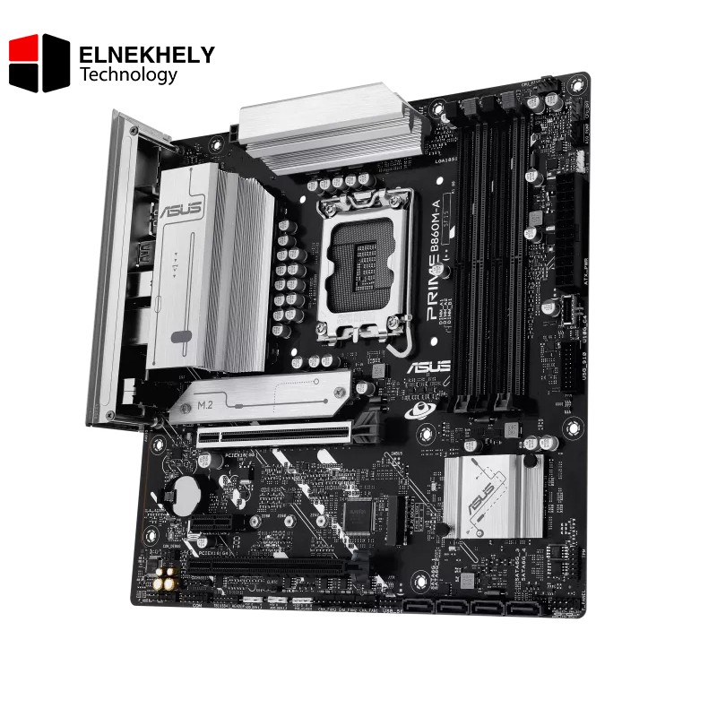 ASUS PRIME B860M-A-CSM Micro-ATX Motherboard – Intel LGA1700, DDR5 Support, PCIe 5.0, M.2 Slots, 2.5Gb LAN, USB 3.2 Gen 2, Business-Class Reliability