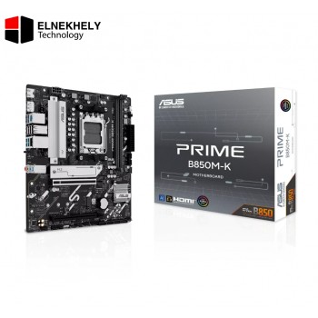 Asus Prime B850M K AM5 DDR5 PCIe 5.0 Micro-ATX Motherboard (2.5G LAN)