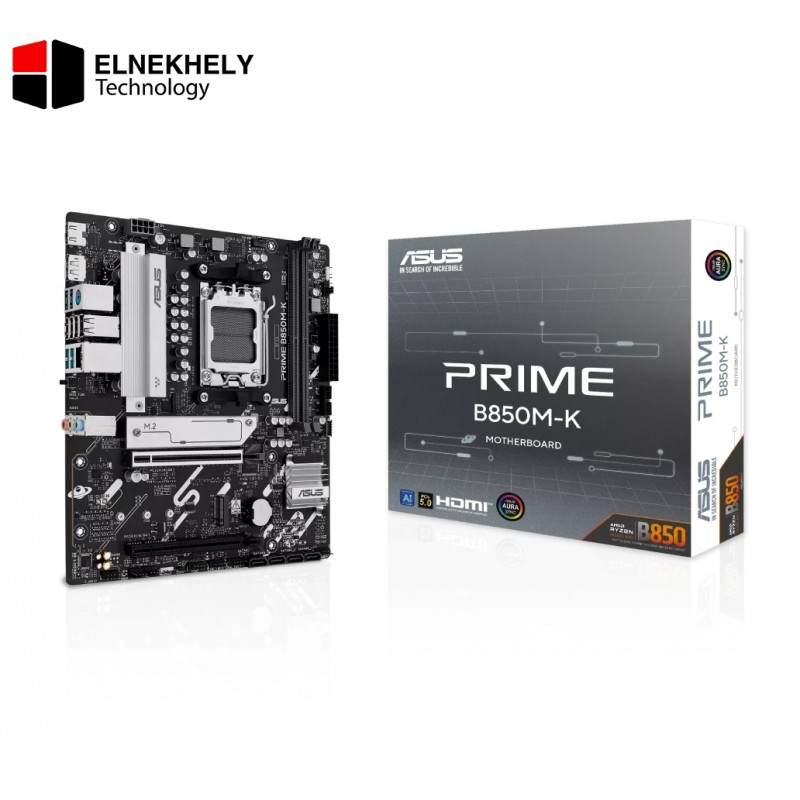 Asus Prime B850M K AM5 DDR5 PCIe 5.0 Micro-ATX Motherboard (2.5G LAN)