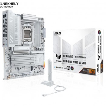 ASUS TUF GAMING X870-PRO WIFI7 W NEO AMD AM5 ATX Motherboard – NitroPath DDR5, Dual USB4, Realtek 5Gb Lan