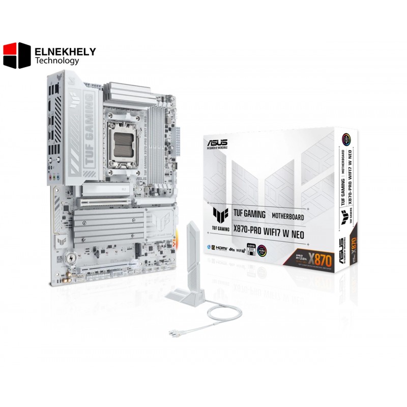 ASUS TUF GAMING X870-PRO WIFI7 W NEO AMD AM5 ATX Motherboard – NitroPath DDR5, Dual USB4, Realtek 5Gb Lan ASUS TUF GAMING X870-PRO WIFI7 W NEO AMD AM5 ATX Motherboard – NitroPath DDR5, Dual USB4, Realtek 5Gb Lan