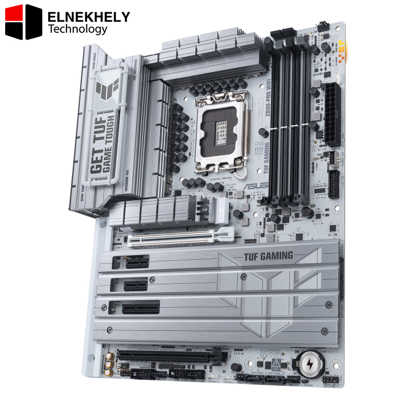 ASUS TUF Gaming Z890-PRO WiFi Z890 LGA 1851 ATX Motherboard, Intel® Core™ Ultra Series 2 Ready, Advanced AI PC-Ready, 16+1+2+1 Stages, DDR5, PCIe® 5.0, Thunderbolt 4 Type-C, 4X M.2, Wi-Fi 7, 2.5Gb ASUS TUF Gaming Z890-PRO WiFi Z890 LGA 1851 ATX Motherboard, Intel® Core™ Ultra Series 2 Ready, Advanced AI PC-Ready, 16+1+2+1 Stages, DDR5, PCIe® 5.0, Thunderbolt 4 Type-C, 4X M.2, Wi-Fi 7, 2.5Gb