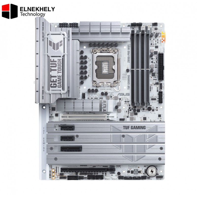 ASUS TUF Gaming Z890-PRO WiFi Z890 LGA 1851 ATX Motherboard, Intel® Core™ Ultra Series 2 Ready, Advanced AI PC-Ready, 16+1+2+1 Stages, DDR5, PCIe® 5.0, Thunderbolt 4 Type-C, 4X M.2, Wi-Fi 7, 2.5Gb ASUS TUF Gaming Z890-PRO WiFi Z890 LGA 1851 ATX Motherboard, Intel® Core™ Ultra Series 2 Ready, Advanced AI PC-Ready, 16+1+2+1 Stages, DDR5, PCIe® 5.0, Thunderbolt 4 Type-C, 4X M.2, Wi-Fi 7, 2.5Gb