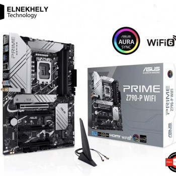 ASUS PRIME Z790-P WIFI LGA1700 ATX Motherboard – Supports Intel 14th, 13th & 12th Gen Processors, DDR5, PCIe 5.0, Wi-Fi 6, USB 3.2 Gen 2, M.2, 4x DIMM Slots, 128GB Max RAM